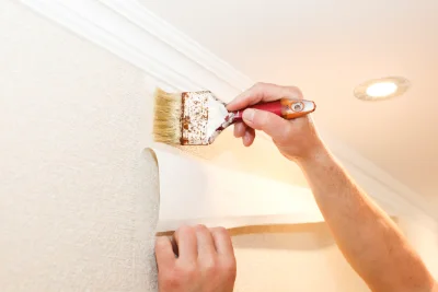 Pose de papier peint à Escource — revêtements muraux et toiles de verre